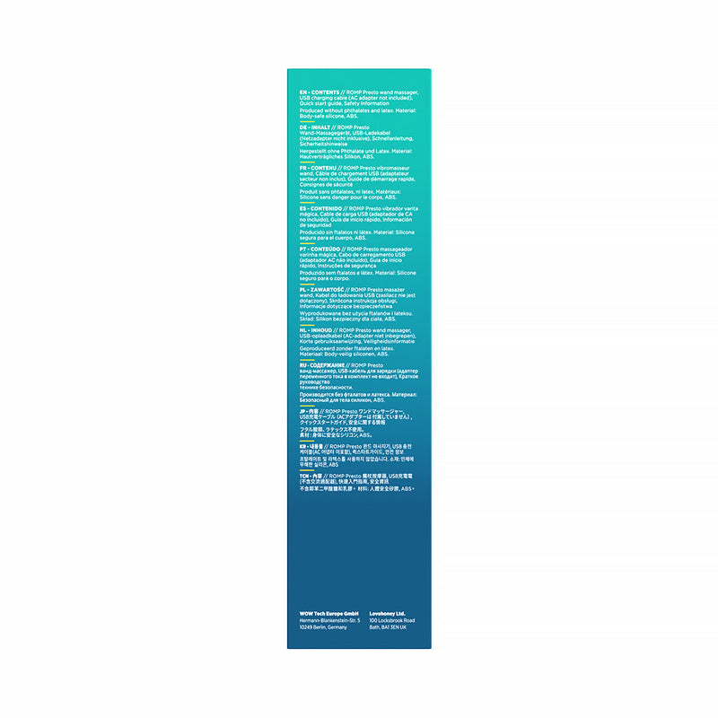 ROMP Presto Wand Vibrator