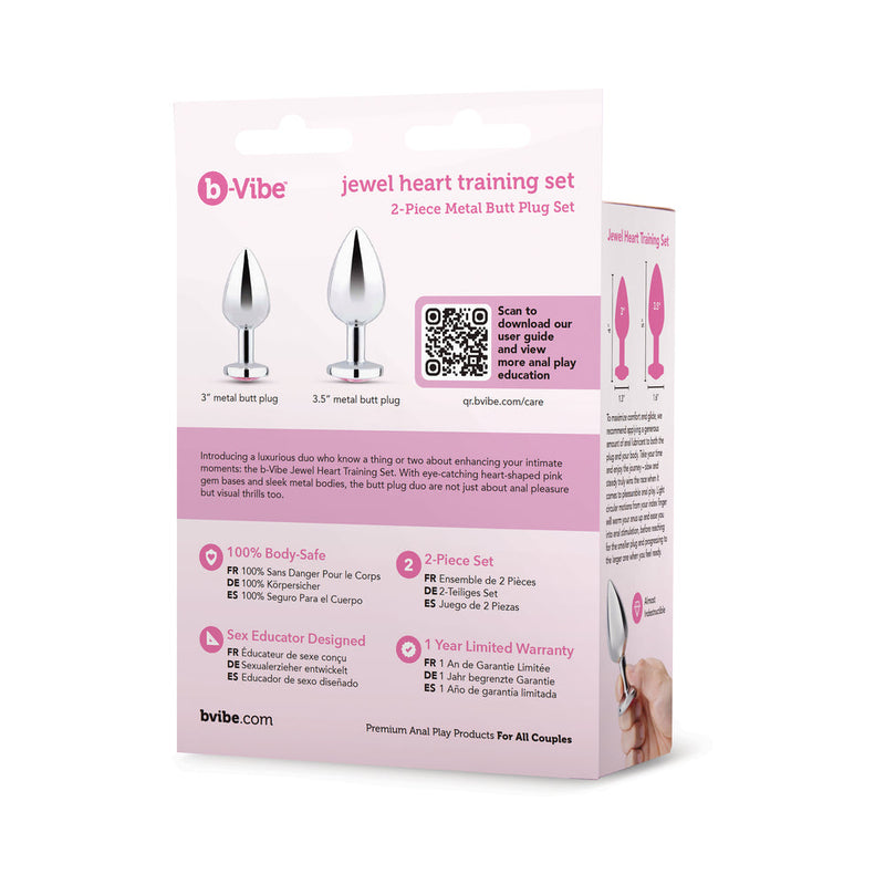b-Vibe Jewel Metal Training Plug Set