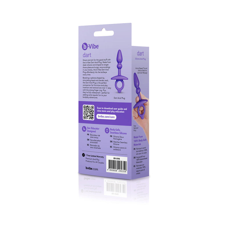 b-Vibe Butties Dart Silicone Anal Plug