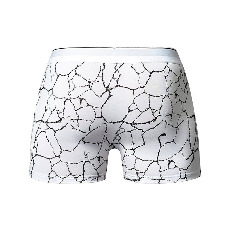 Male Power Soo Cumfy Boxer Brief Black/White S