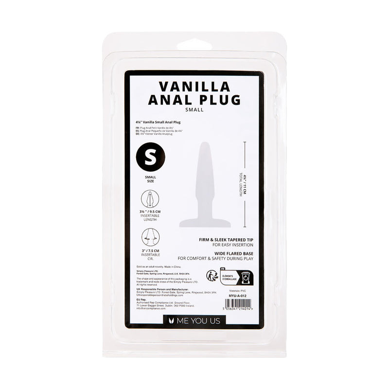 Me You Us Vanilla Small Anal Plug