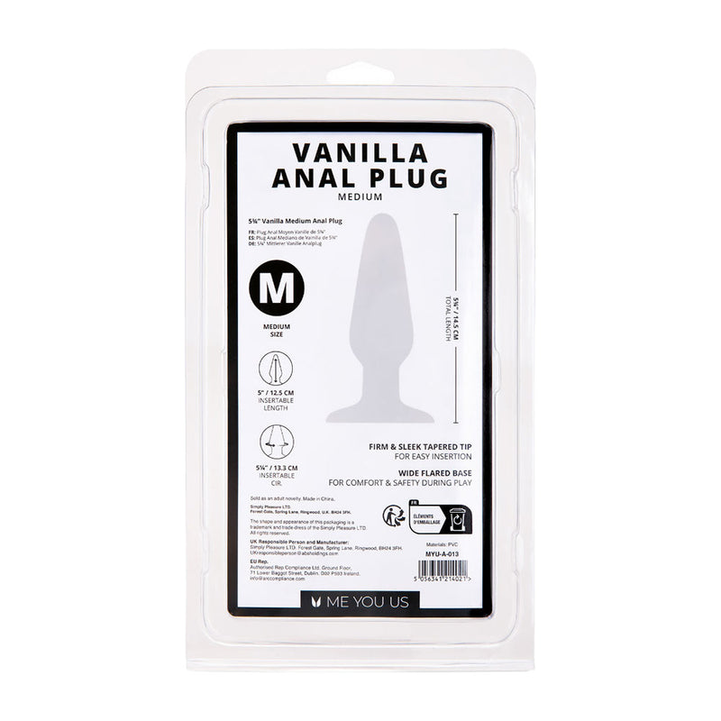 Me You Us Vanilla Medium Anal Plug