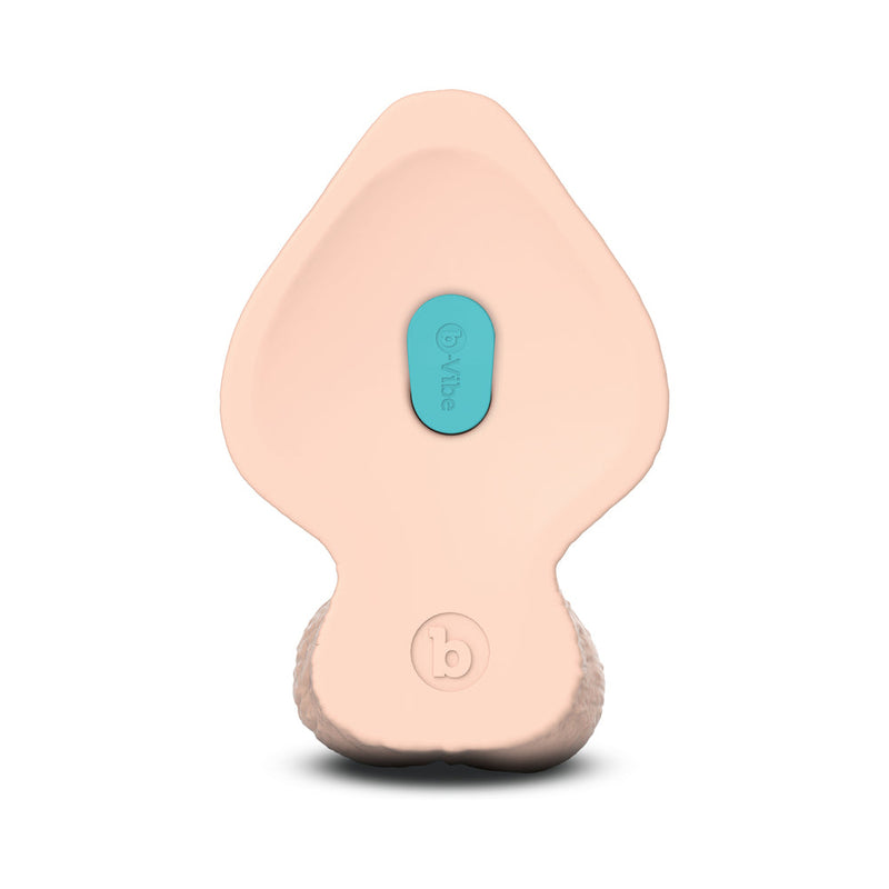 b-Vibe Slipskin Realistic Silicone Dildo 9 in. Girthy Cream