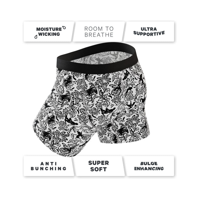 Shinesty The Racy & Lacy Provocative Lace Ball Hammock Pouch Underwear with Fly S