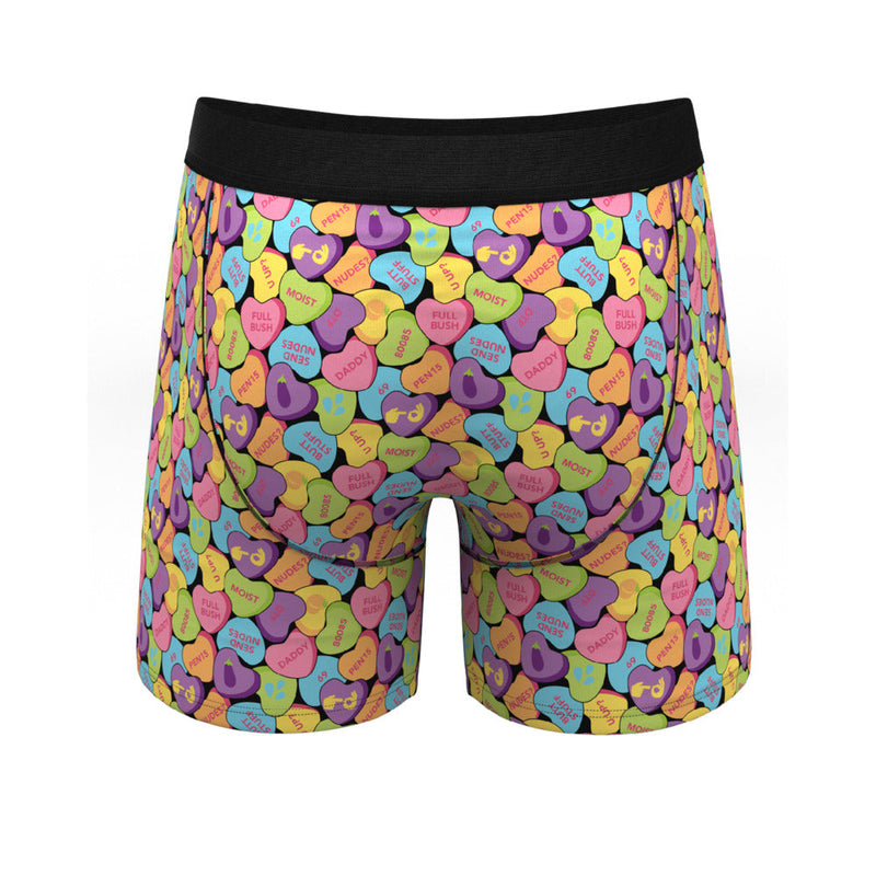 Shinesty The Candy Crush Candy Hearts Ball Hammock Pouch Underwear with Fly L