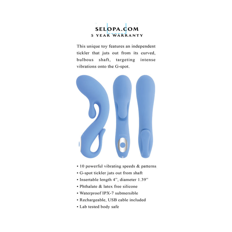 Selopa Smooth Operator Mini Curved G-Spot Tickler Blue