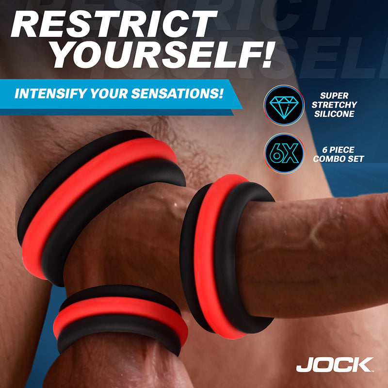 JOCK Enhancers Set of 3 - 2-in-1 Silicone C-Rings