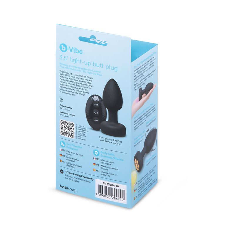 b-Vibe 3.5 in. Light-Up Butt Plug