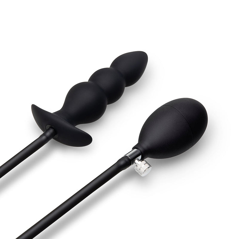 b-Vibe Beaded Inflatable Anal Plug with Hand Pump