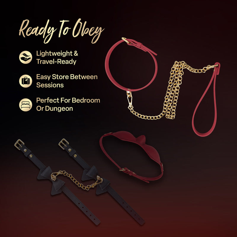 Temptasia Ardor Collar & Leash Red