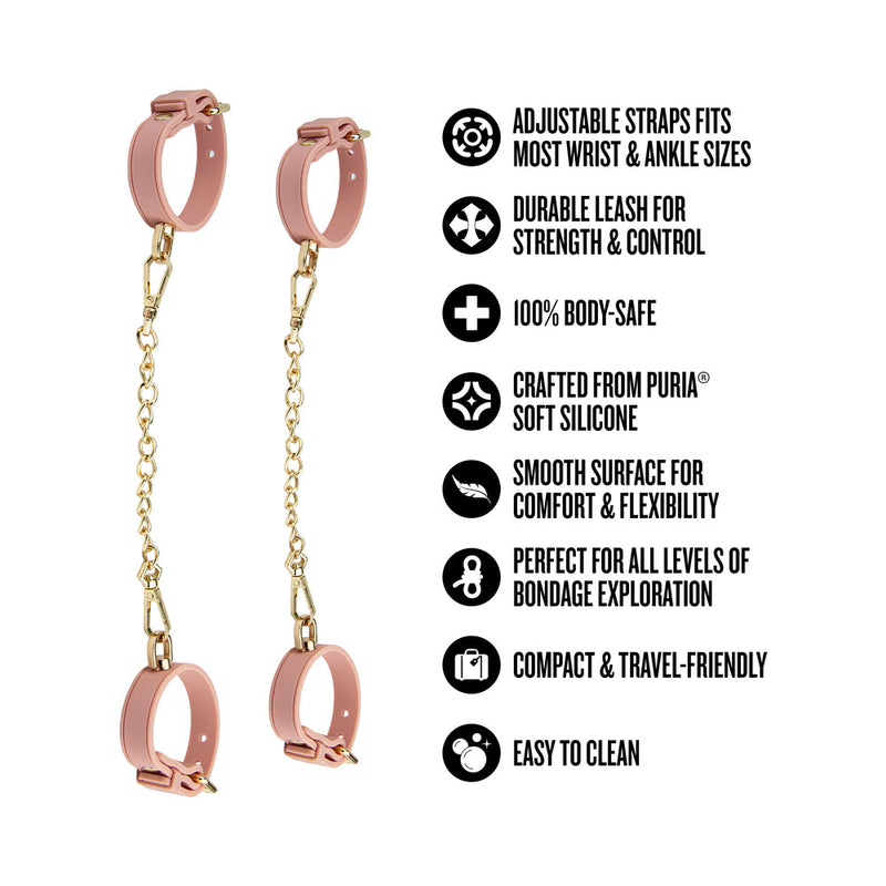 Temptasia Ardor Wrist & Ankle Restraints Pink