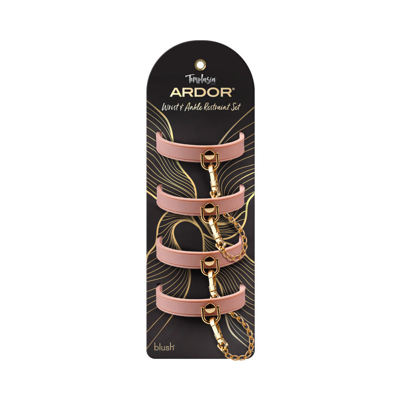 Temptasia Ardor Wrist & Ankle Restraints Pink
