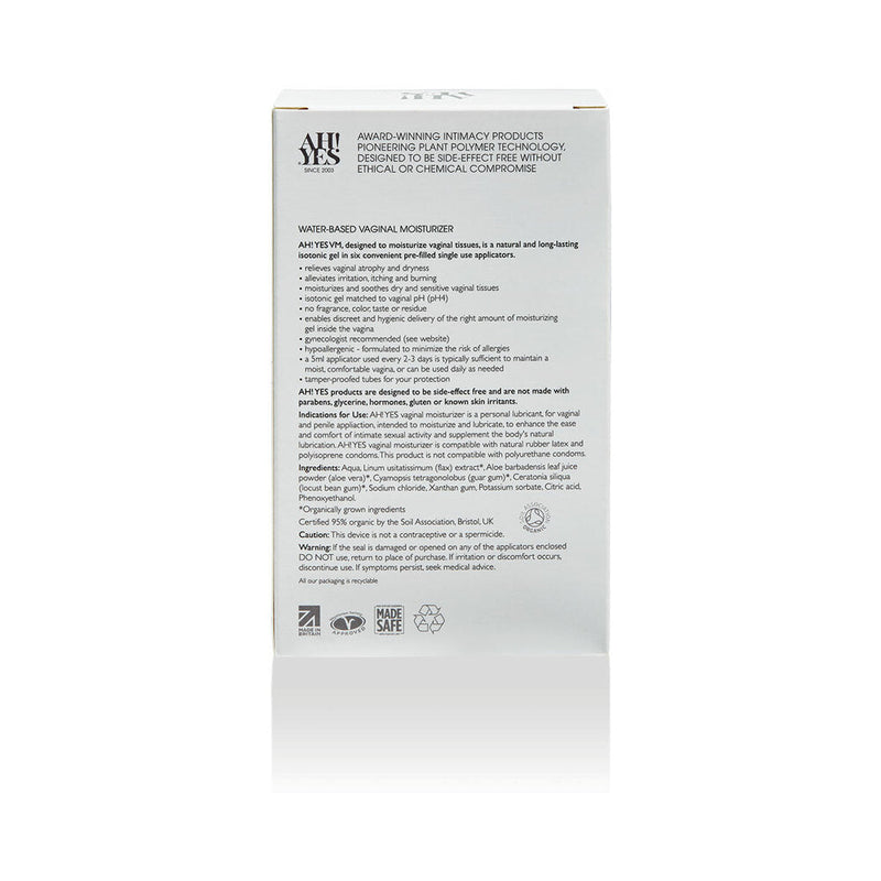 AH! YES VM Vaginal Moisturizing Gel Applicator 6-Pack 0.17 oz.