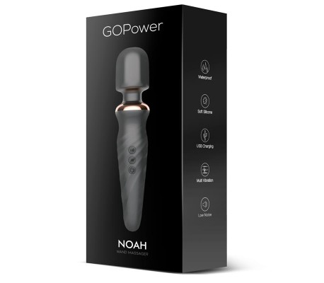 DISC*Noah Wand Massager USB Silicone Waterpro