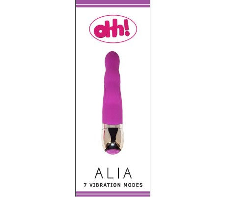 Vibrador Alia Purpura Silicona 17.5 x 3.2 cm