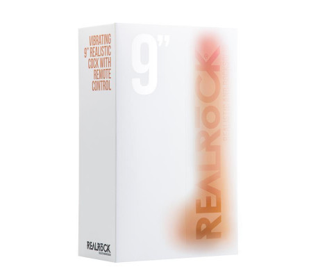Pene Realístico con Vibración - 22,86cm - con Escroto - Color Natural