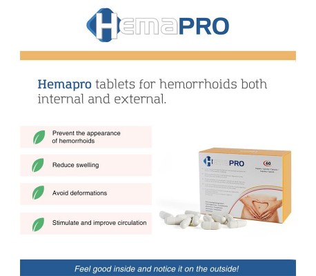 Hemapro Pastillas para las Hemorroides 60 Comprimidos