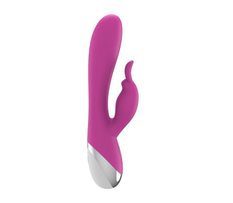 VIbrador Dual USB Silicona Rosa
