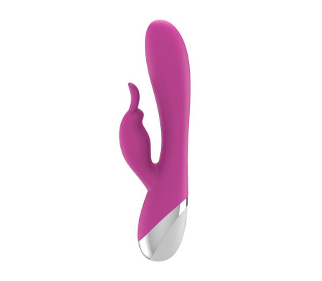 VIbrador Dual USB Silicona Rosa