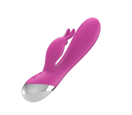 VIbrador Dual USB Silicona Rosa