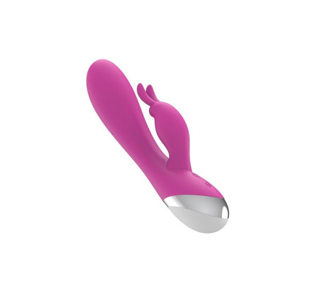 VIbrador Dual USB Silicona Rosa