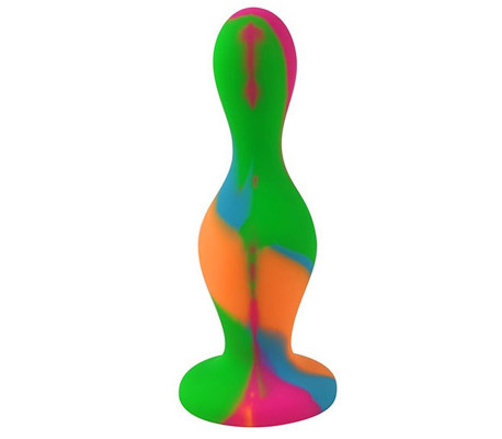 Plug Anal Multi Color Silicona