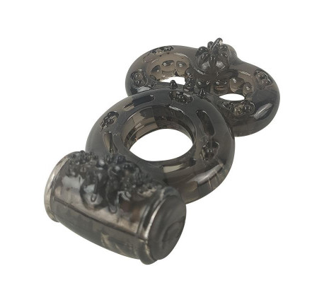 Anillo para el Pene con Vibración Negro