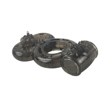 Anillo para el Pene con Vibración Negro