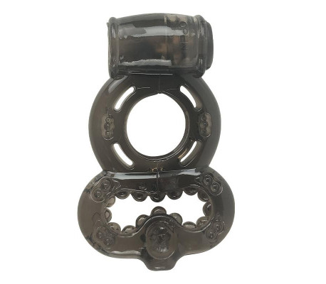 Anillo para el Pene con Vibración Negro