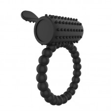 Anillo para el Pene con Vibración Negro