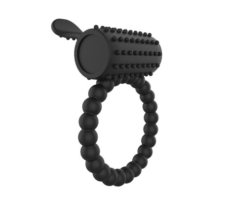 Anillo para el Pene con Vibración Negro