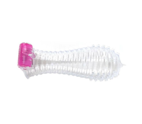 Funda para el Pene con Vibración Transparente