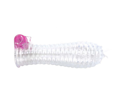 Funda para el Pene con Vibración Transparente