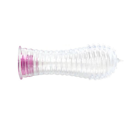 Funda para el Pene con Vibración Transparente