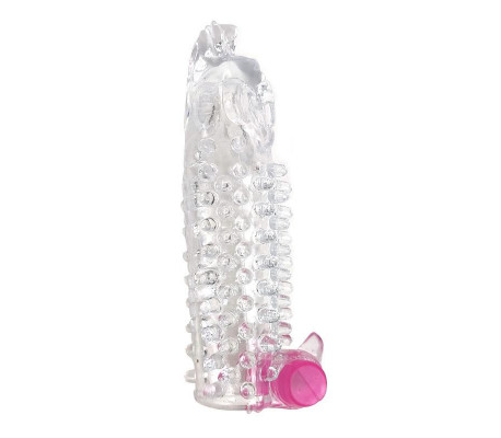 Funda para el Pene con Vibración Transparente