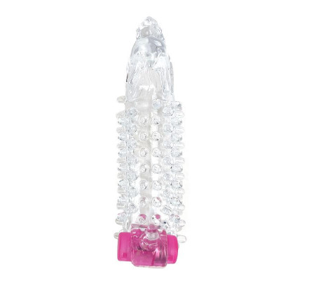 Funda para el Pene con Vibración Transparente