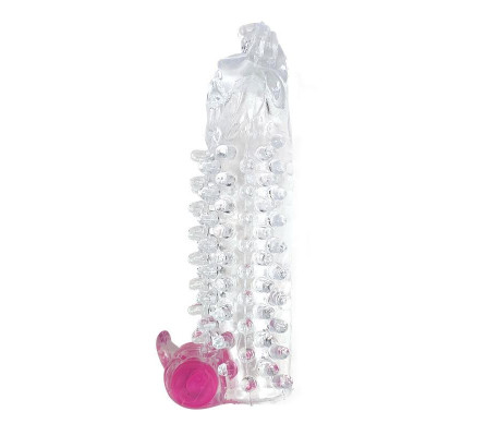 Funda para el Pene con Vibración Transparente