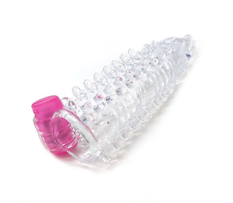Funda para el Pene con Vibración Transparente