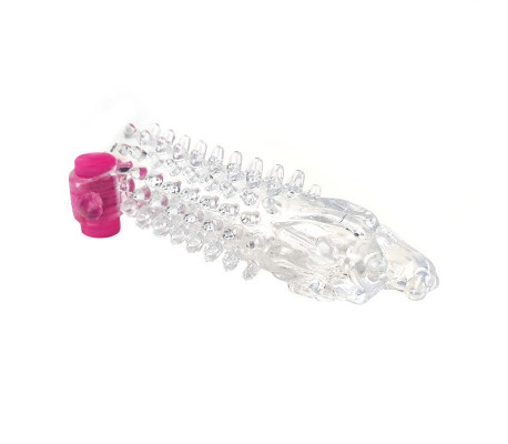 Funda para el Pene con Vibración Transparente