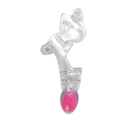 Funda para el Pene y Testículos 3 Balas Vibradoras Transparente