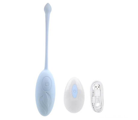 Huevo Vibrador con Control Remoto Azul