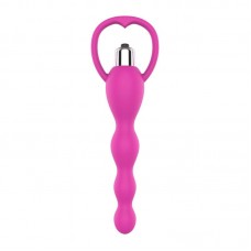 Cadena Anal con Vibración Rosa