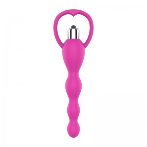 Cadena Anal con Vibración Rosa