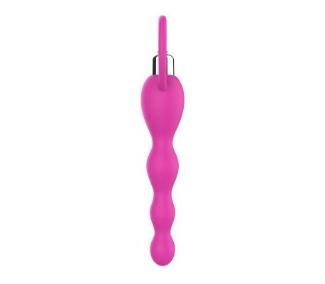 Cadena Anal con Vibración Rosa