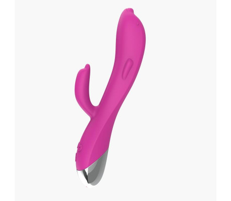Vibrador Dolphin 6 Funciones USB Rosa