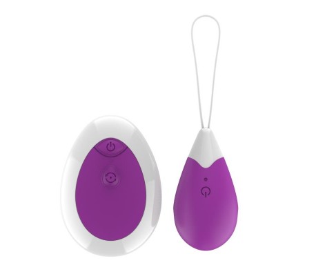 Huevo Vibrador con Control Remoto USB Púrpura
