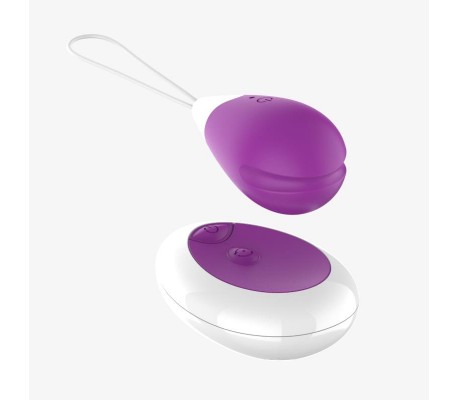 Huevo Vibrador con Control Remoto USB Púrpura