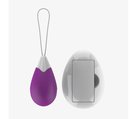 Huevo Vibrador con Control Remoto USB Púrpura