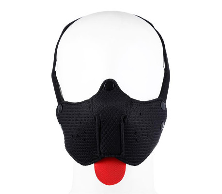Bozal de Perro de Neopreno Desmontable Ajustable Negro