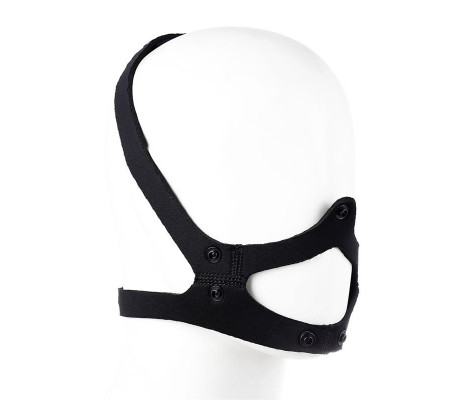 Bozal de Perro de Neopreno Desmontable Ajustable Negro